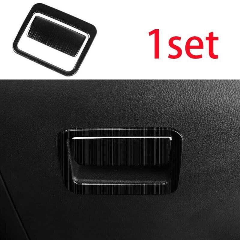 Co-Pilot Glove Boxes Handle Cover Trim Black Titanium For Toyota RAV4 -