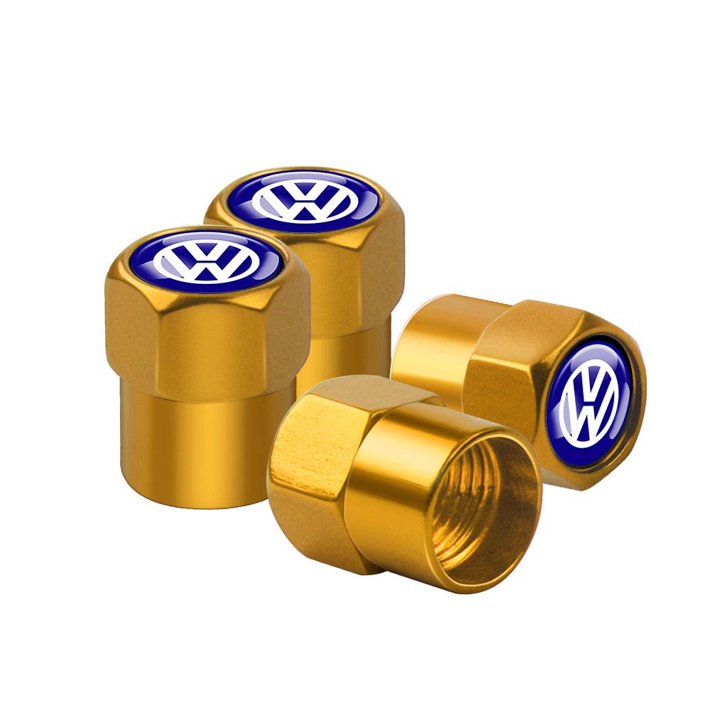 Pro VOLKSWAGEN VW 4ks Kovová slitina Kola Auta Zátka Ventilku Pneumatiky Krytky Stonku Pneumatiky Pro Volkswagen VW Golf Polo Tiguan Passat GTI