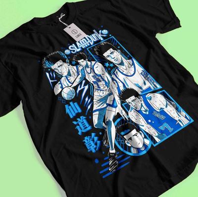 Slam Dunk T-shirt Slam Dunk Team Basketball Anime Hanamichi Shirt Ryota Akira