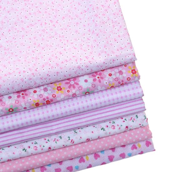 

1 комплект лоскутной ткани с гладкой поверхностью без запаха, хлопковая упаковка, ткань для шитья для дома розовый