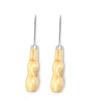 Wooden Handle Shoes Repairing Awl Leather Shoe Sewing Cobbler Tool DIY Craft Repair Hand Stitcher Straight Curved Hook