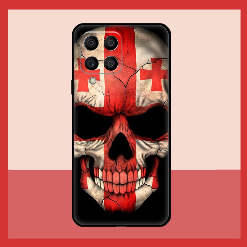 Georgia Grunge Flag Case For Samsung Galaxy M31 M21 M13 M33 M53 M15 M35 M55 M16 M36 M56 M12 M32 M52 M14 M34 M54