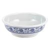 Blue & White Melamine Soup Bowl - Commercial Porcelain Imitation, Large Plastic Basin for Hotels & Restaurants