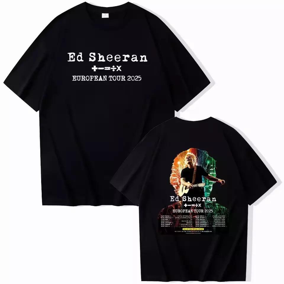 

Ed Sheeran european tour 2025 T-Shirt For Fans S-4XL Double Sided1 4XL