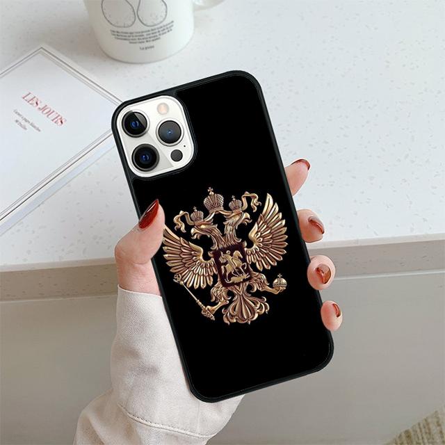 Russia Flag national emblem Phone Case For iPhone 17 Air 14 15 16 13 12 Max Cover For Apple 11 Pro Max Plus Coque