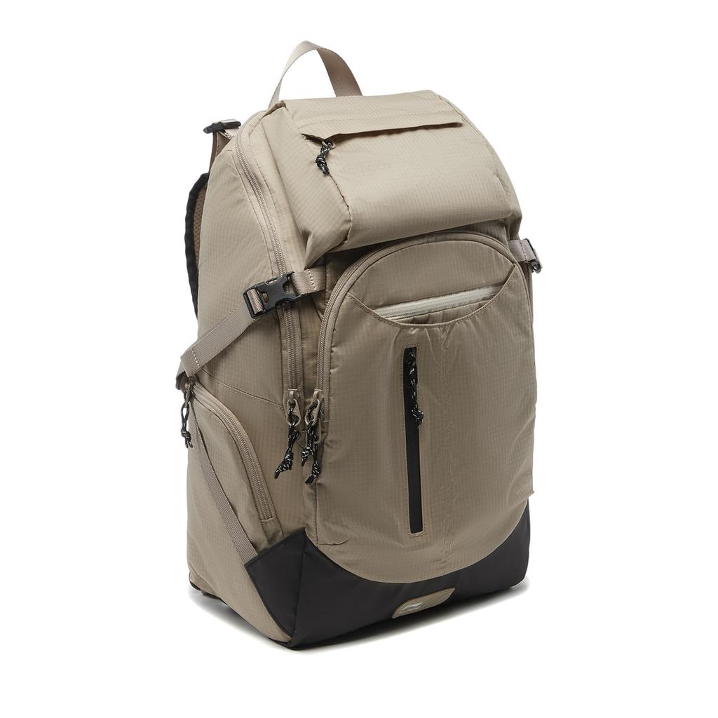 Li Ning Sports Lifestyle Serie Cross Fashion Lässiger Reißverschluss Rucksack Unisex Rucksack Samt-Maus-Braun ABSU343-2