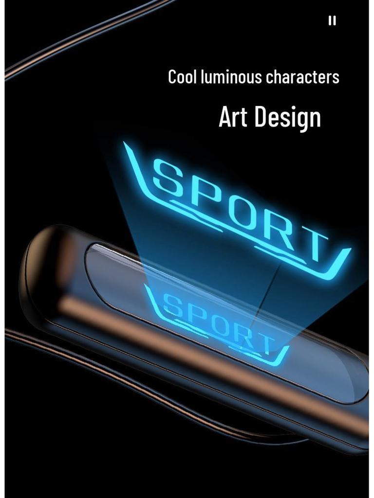 Cross-Border Sports Bluetooth Earphones: In-ear, Neck-Hanging, Heavy Bass, Long Battery Life