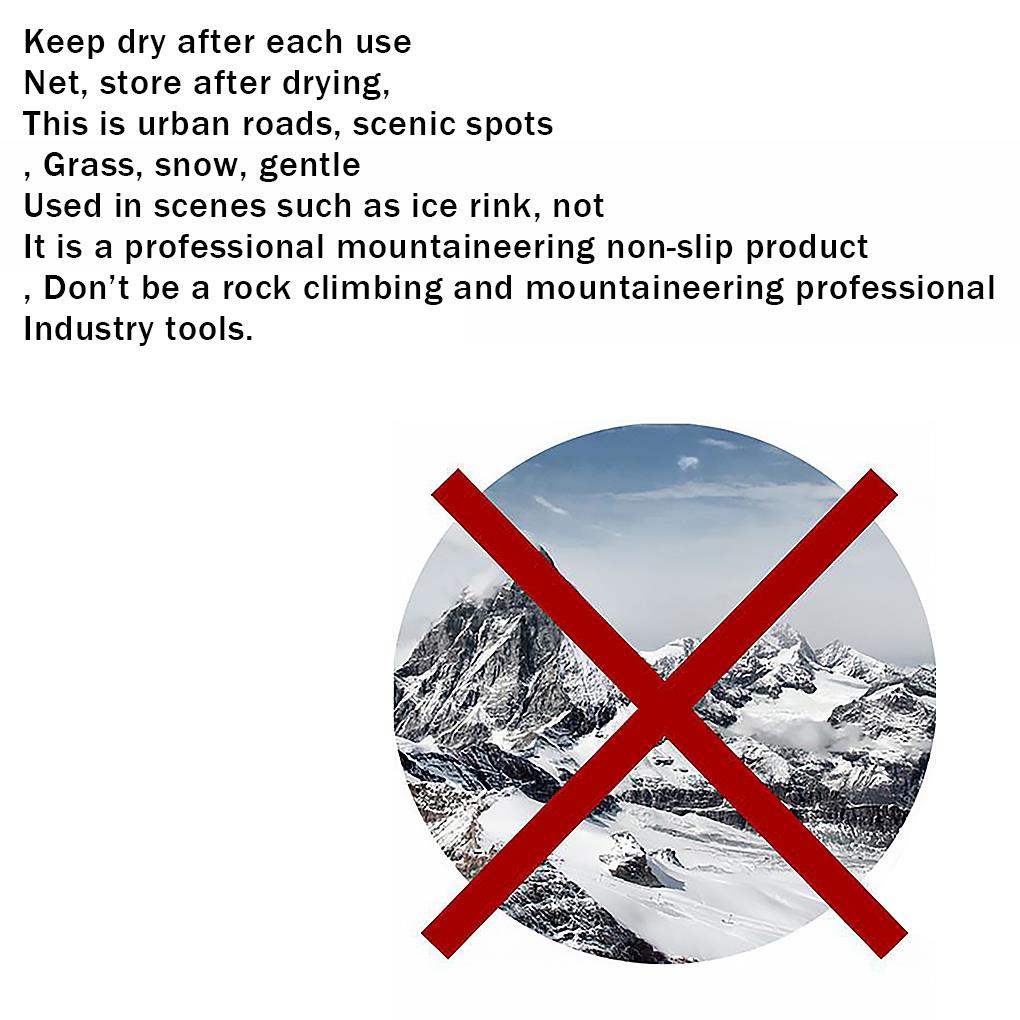 1 Pair 8 Anti\-Slip Ice Snow Grips Shoe Boot Traction Cleat Spikes Crampon Outdoor Hiking Climbing Accessories