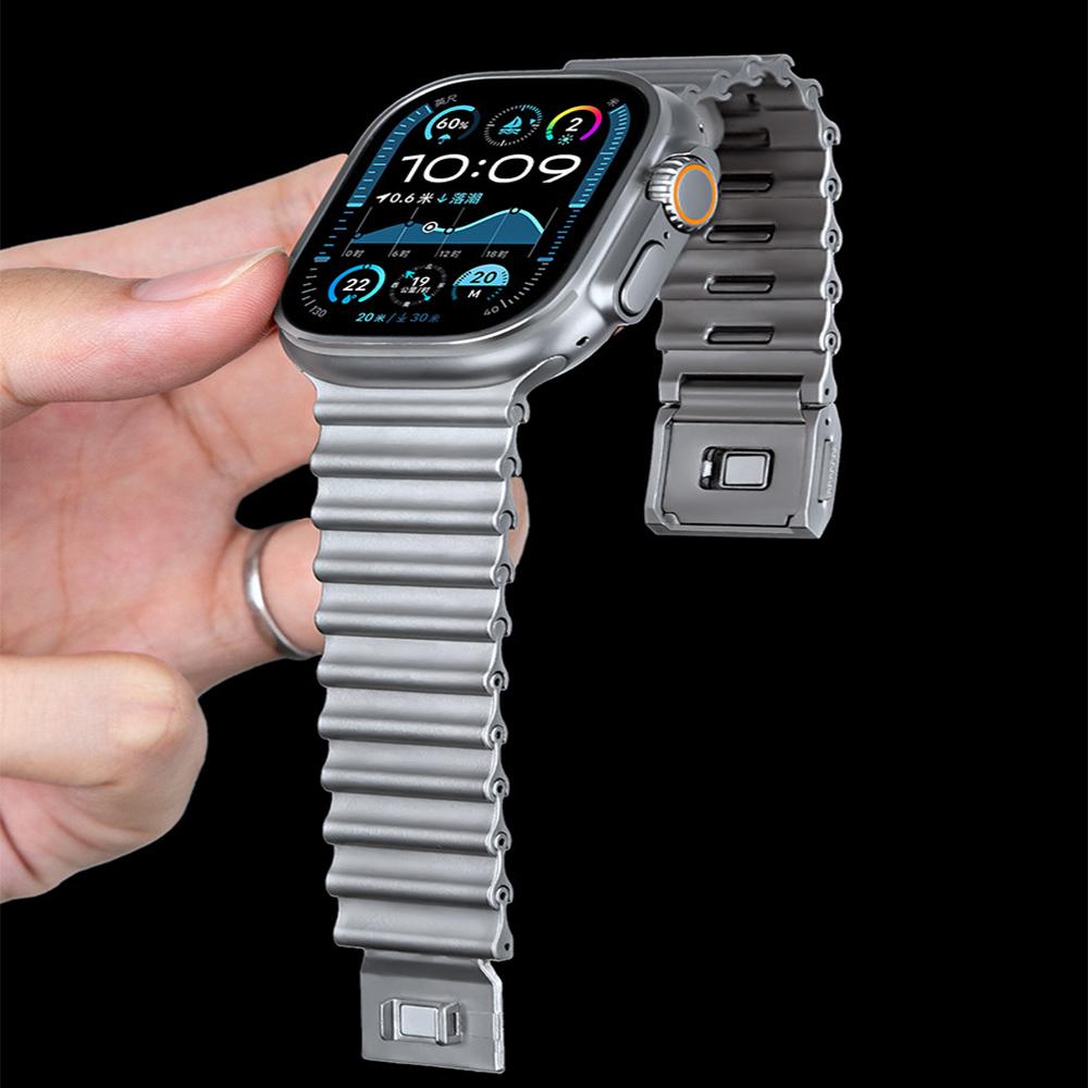 Magnetic Stainless Steel Band for Apple Watch Ultra 3 2 49mm Business Men Straps For iwatch 11 10 9 8 7 6 5 4 se 46mm 45mm 44mm