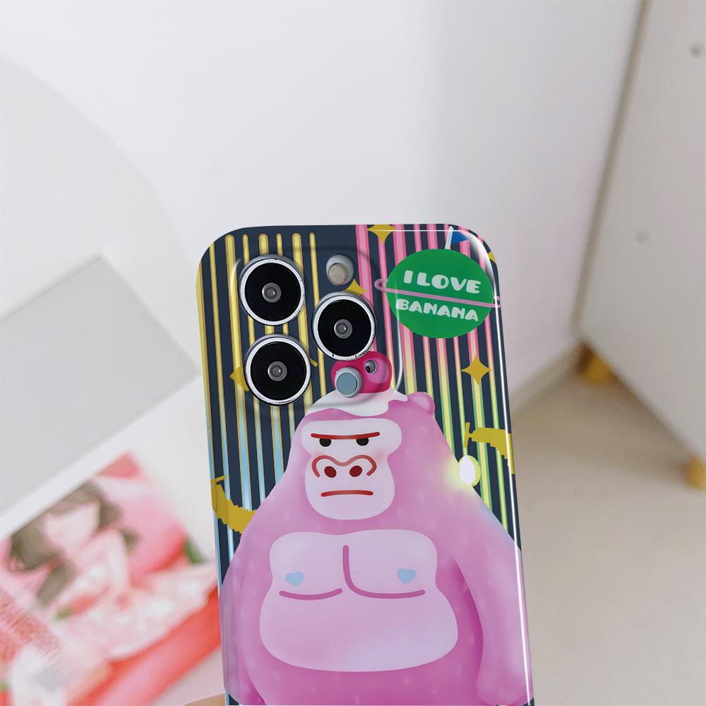 All-inclusive Film Handyhülle Cartoon Mode Design Hartschale Vollständige Abdeckung Kameraschutzhülle für Samsung Xiaomi Poco Redmi Infinix Tecno