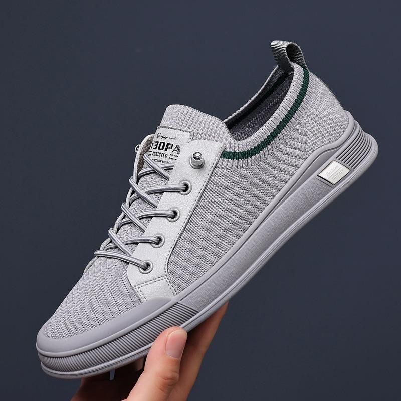 New men's casual shoes breathable mesh sneakers thin front lace-up versatile student board shoes comfortable shoes