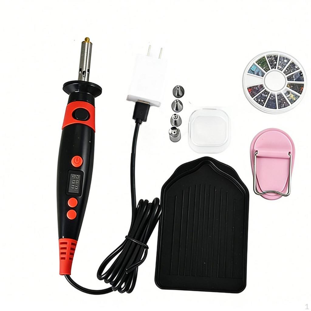 HeatApplied Rhinestone Pen Digital Hotfix with Support Stand Electric Setter