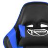 Gaming Chair Swivel Blue PVC