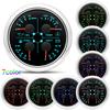 ZMFJH 7 Color Light Multi-Meter 4IN1 Oil Pressure+Water Temperature+Fuel Level Gauge+Voltage with Alarm Sensor Auto Car Boat 12V