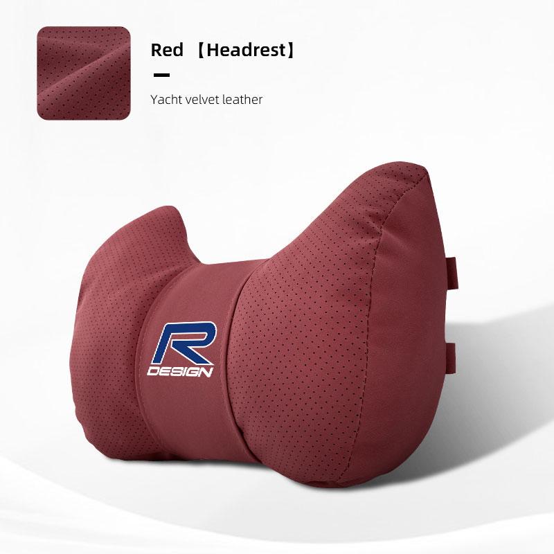 Auto Innenraum Sitz Wildleder Leder Bullenhorn Kopfstütze für Volvo XC60 S60 V40 V50 V60 S80 S40 C30 AWD C70 S40 S60 S80 S90 T6 V70 V9