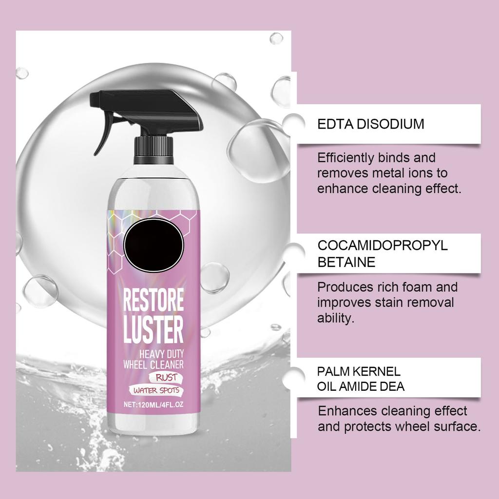 120ml Car Maintenance Foam Cleaning Decontamination Polishing Tire Maintenance Multifunctional Car Tire Cleaner