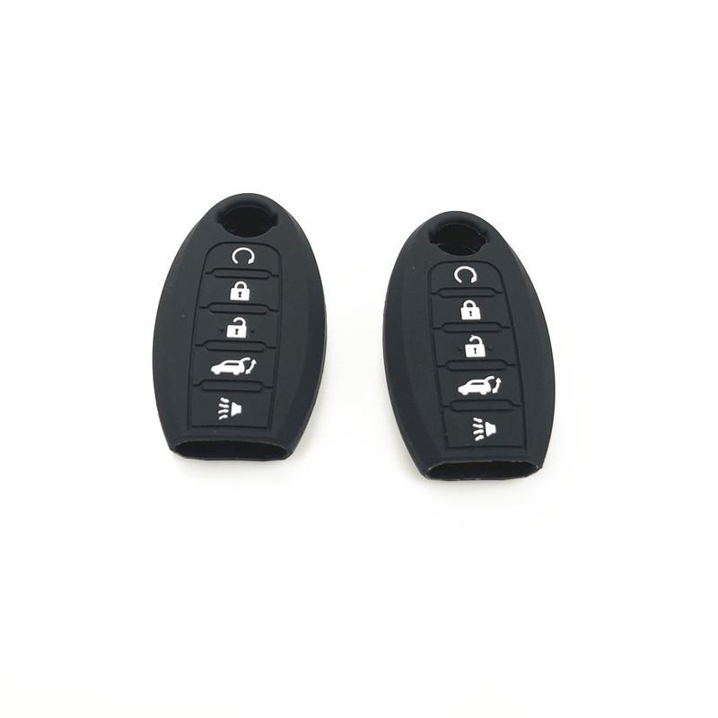 Car Accessories Silicone 5 Buttons Silicone Remote Key Case Cover Fit For Nissan Altima Maxima Pathfinder Oct26 2018