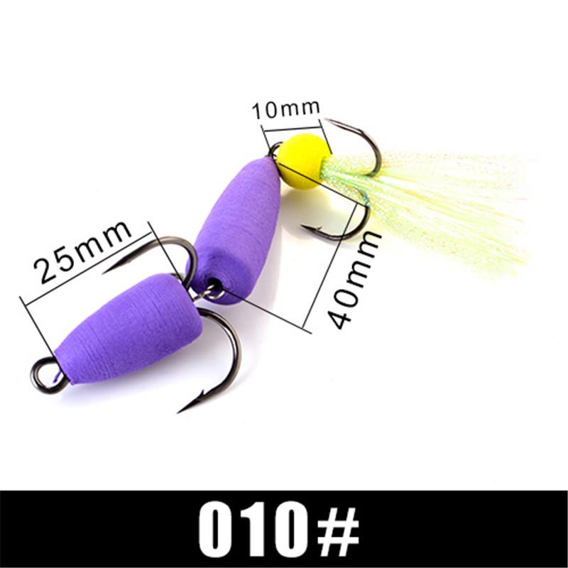 FishKing 1PC Soft Bass Lure Insect Lure With Sharp Hooks Weight 3.4G 4.7G Big/Small Size