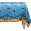 Under The Sea Party Decorations Tablecloth, 3Pcs Disposable Underwater Sea Life Blue Ocean Theme Birthday Baby Shower Tablecover Supplies, 86in x
