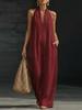  Spring and Summer New European and American Independent Station Simple, Elegant and Comfortable Sleeveless Jumpsuit