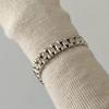 Jie Ding Europäisch & Amerikanisch Strass Titanstahl Armband für Damen - Langlebig, Stilvoll, Nicht verblassend.