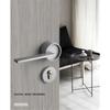Zinc Alloy Mute Mechanical Gold Door Lock Interior Silent Safety Home Grey Lock Nordic Style Black Solid Anti-theft Handle Lock