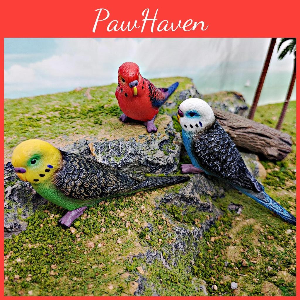 Parrot Animal Figure Pvc Wildlife Model For Children Educational And Home Decor