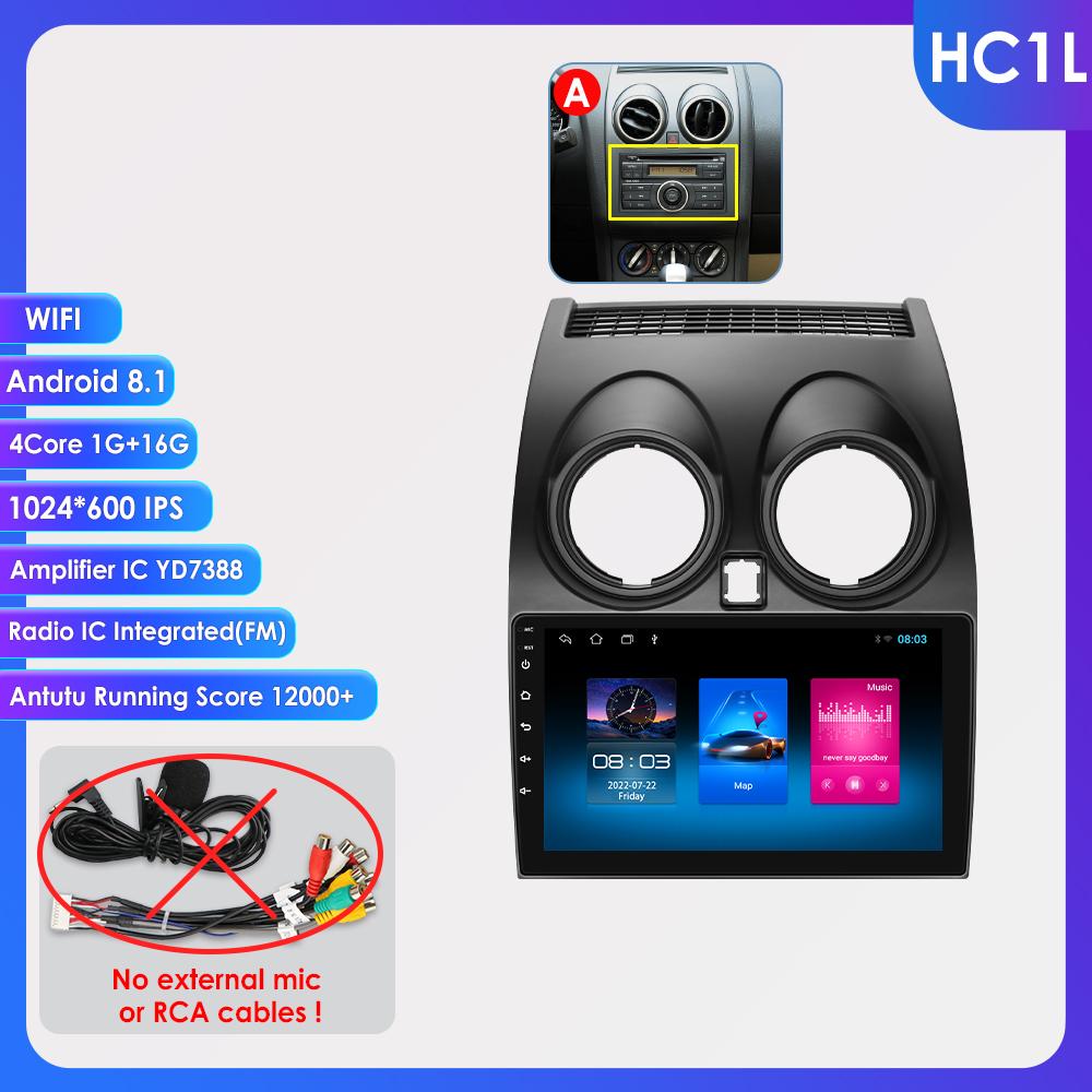 

Ossuret 8G+128G AI Voice Car Radio Android Auto Multimedia для Nissan Qashqai J10 2006 2007 2008-2013 Carplay 4G NET 2Din GPS Intelligent Autoradio