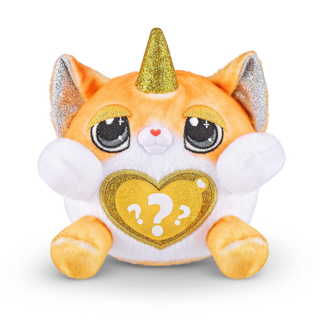 Rainbocorns Kittycorn Surprise Series 1 (Exotic Cat) by ZURU, Collectible Plush Stuffed Animal, Surprise Egg, Sticker Pack, Jelly Slime Poop, Ages 3+