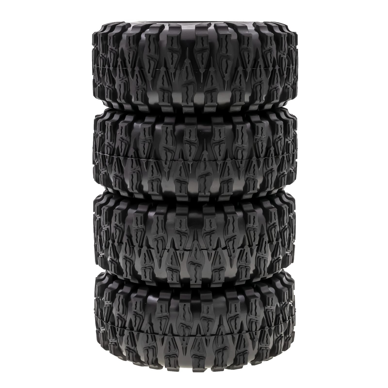 

4pcs 1.9 Inch 116*45*42mm Rubber Tyre Replacement for 4 Scx10 Wraith Yikong Rgt 1Celsius10 Remote Control Car Wheels