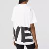Burberry Love Print Cotton Loose For White Women's 80373031