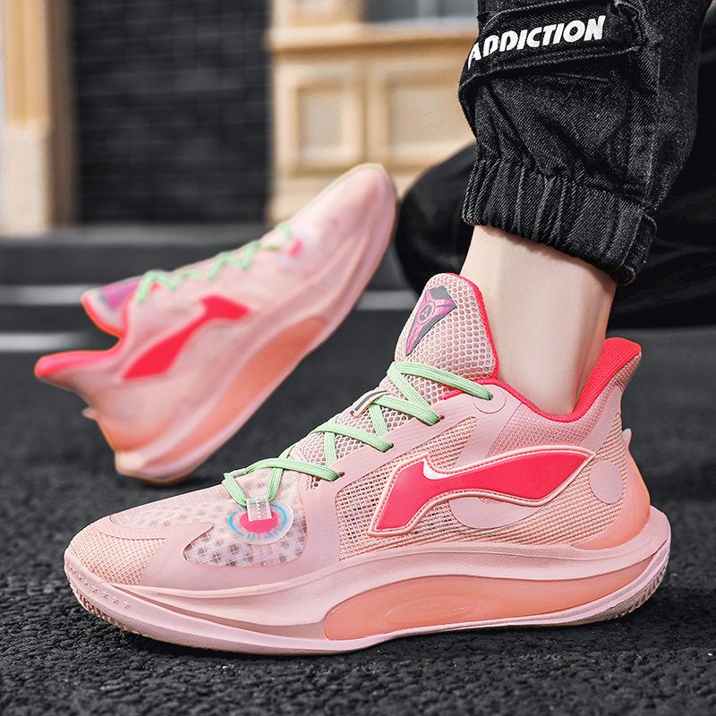 Practical basketball shoes, breathable sports shoes, sports shoes, casual sonic cement floor shock absorption 11 non-slip students, excellent price