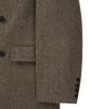 Noirer Alpaca Twill Double-Breasted Coat (Brown)