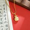 New Trendy Zirconium Small Lucky Bag Women's Niche Design Jewelry Necklace Pendant