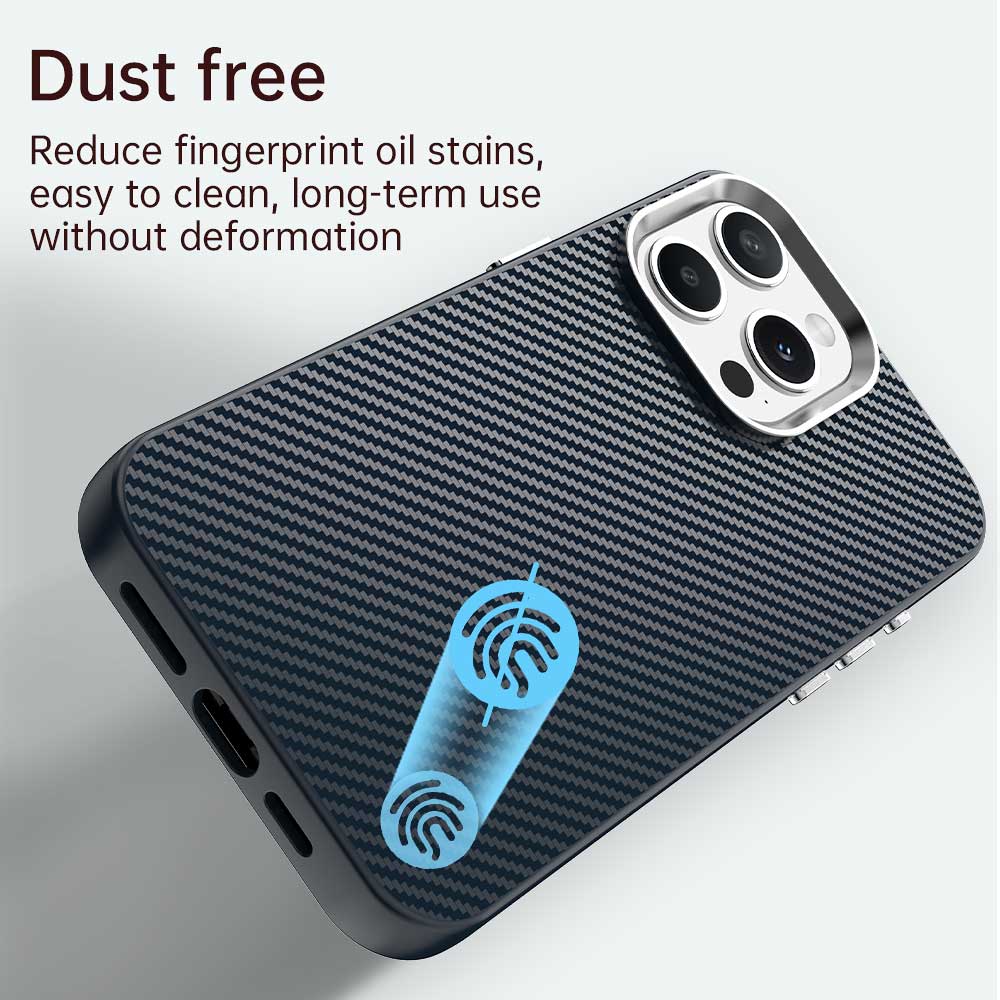 For iPhone 13 Pro Case Cell Phone Hybrid Back Cover Carbon Fiber Texture