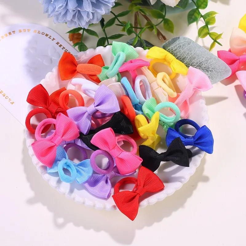 Cute Bow Elastic Non-slip Hair Ties | Suitable for All Occasions: Festive Photography, Fun Soft Hair Accessories