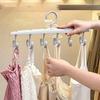 1pc 12 Hook Rotatable Hook Hanger, Underwear Sling Saves Space, Wave Drying Hanger, Multi-Functional Hanger