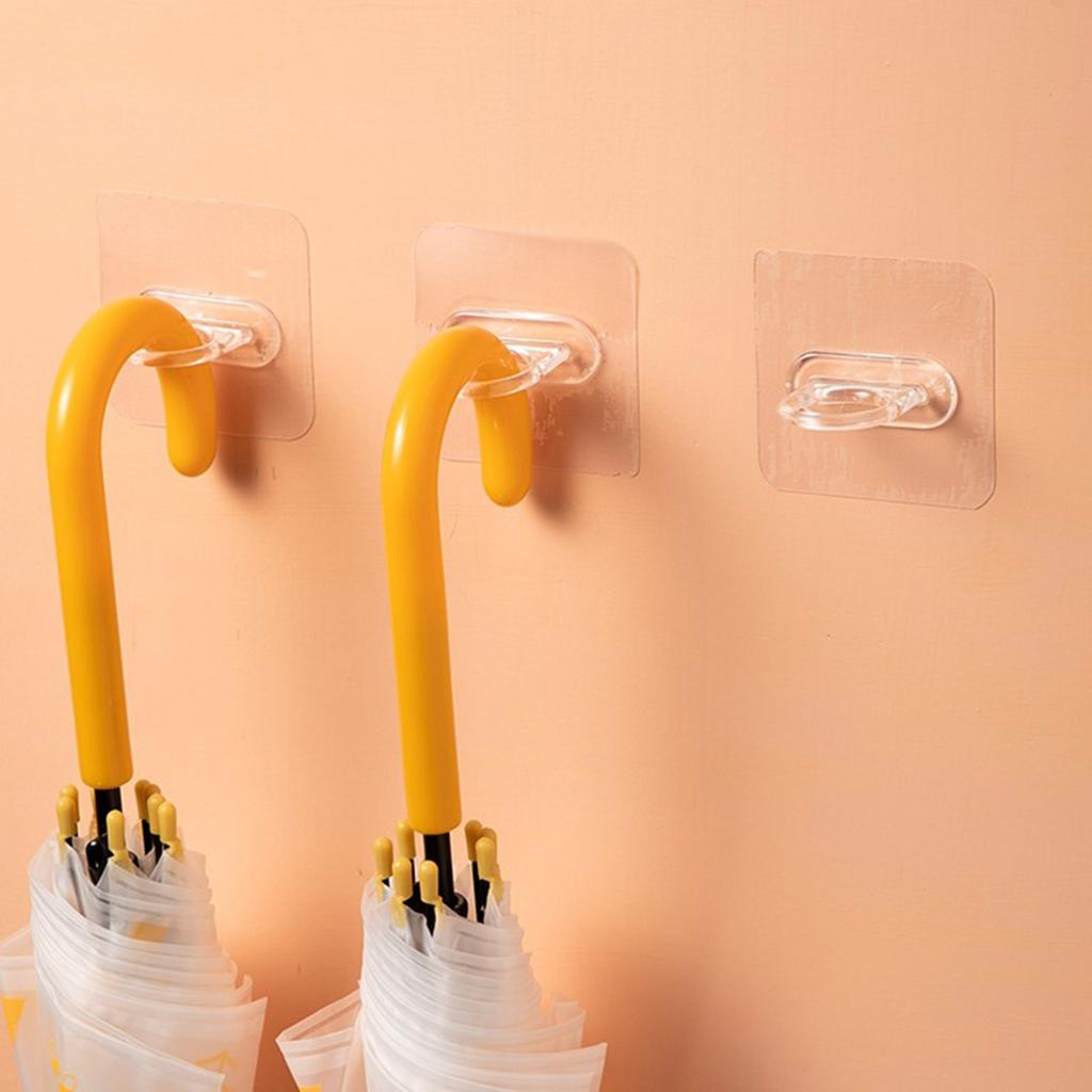 4 Pcs Spray Bottle Holder Space Saving Wall Mounted Adhesive Bottle Hook Shower Curtain Rod Holder