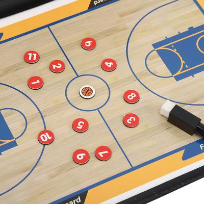 Bunte Faltbare PU-Leder Wasserdichte Anti-Rutsch Magnetische Trainer Basketball Board Taktik Lehr-Display-Platte