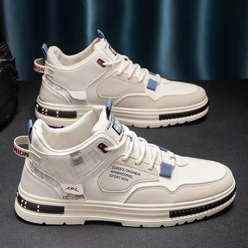 Spring and autumn men's shoes 2025 new sports and leisure student small whiteboard shoes men's height-increasing boys' dad trendy shoes