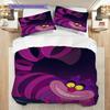 Cheshire Cat Night Bedding 1 Duvet Cover 2 Pillowcase Without Core Soft And Comfortable Bedding Set Christmas Birthday Gift