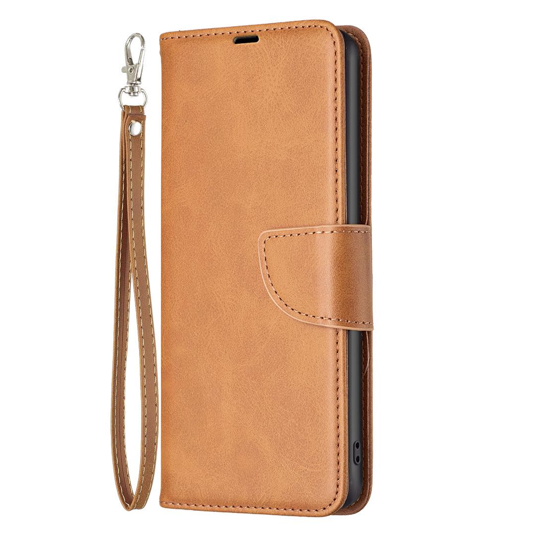 Lambswool Texture Leather Flip Case for iPhone iPhone 17 Pro Max жёлтый