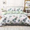 Elegant Floral Print Duvet Cover Set Flower Print Bedding Set Machine Washable Lightweight For Bedroom For Summer