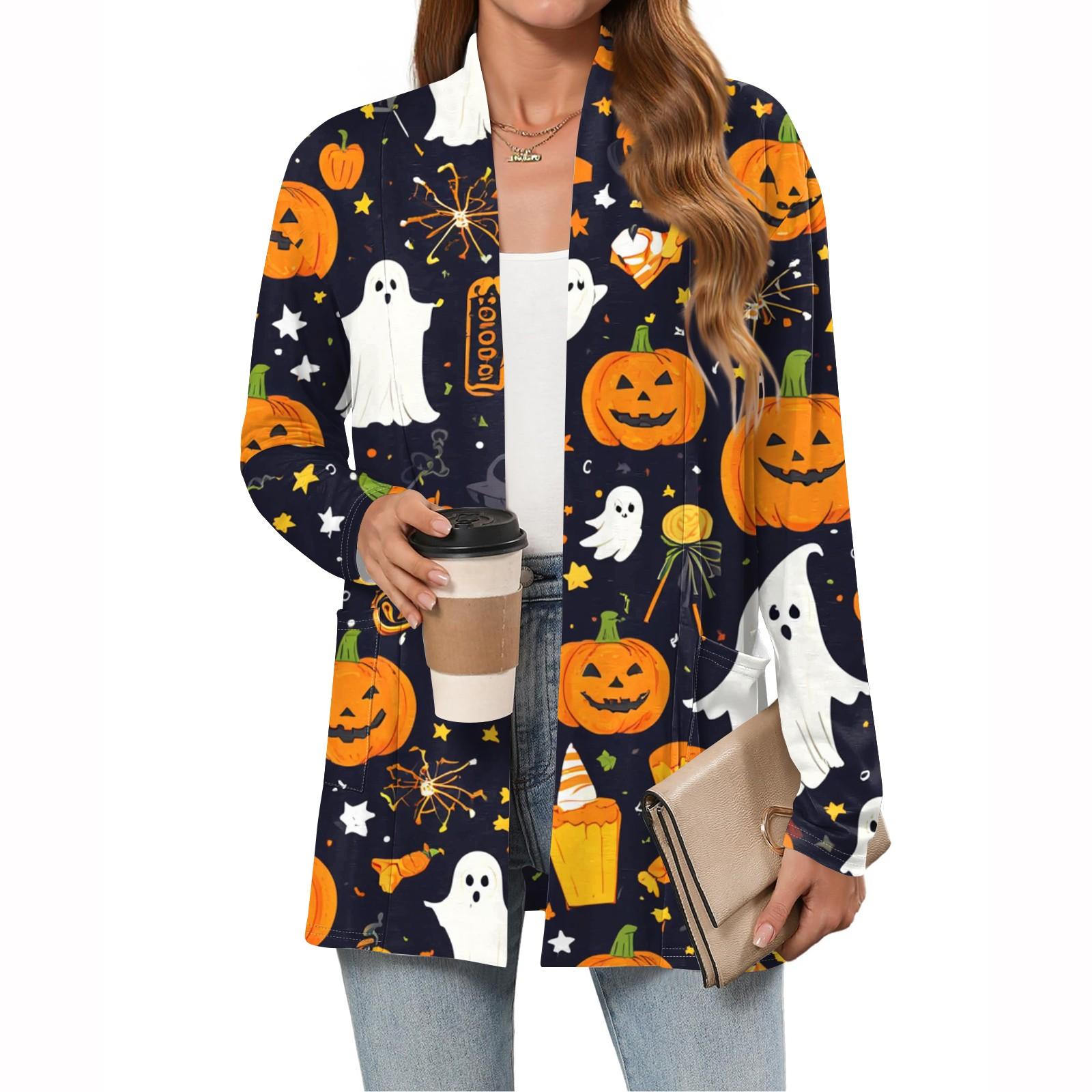 

Женские легкие кардиганы с открытой передней частью, с длинными рукавами, повседневные, свободные, тонкие кардиганы с карманами S