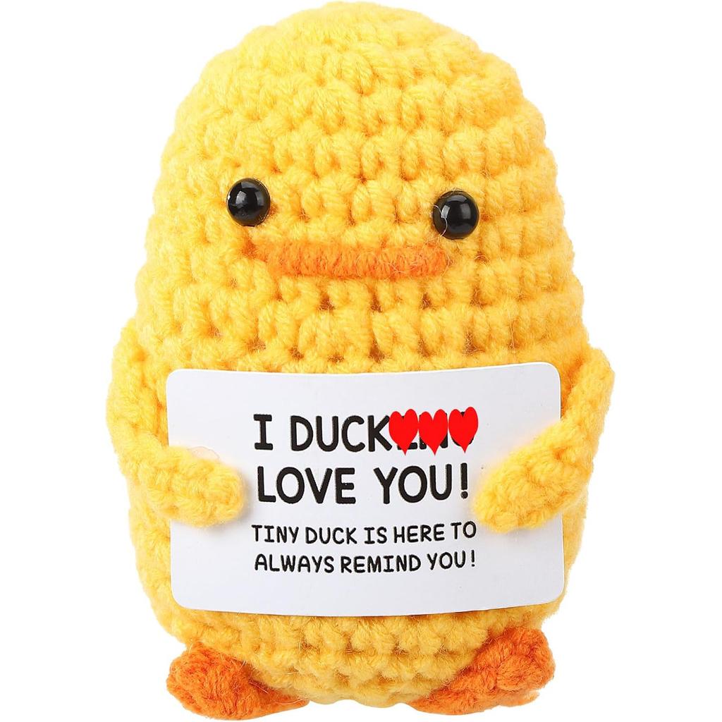 Mothers Day Mom Gifts for Mom Wife, Cute Handmade Crochet Duck for Grandma, Mother's Birthday Anniversary Present