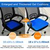 1pc NewLarge Gel Seat Cushion, Honeycomb Design Double Thick Gel Cushion with Relieving Back coccyx Pain Pressure(large)