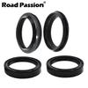 Road Passion Motorcycle 49x60x11 Front Fork Damper Shock Absorber Oil Seal and Dust Seal For Harley Dyna FXDF EFI FXDL