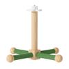 Colorful Rotating Windmills Toy Wood Interactively Bird Stand Parrots Ferris Wheel Toy with Perches Exercise Gym Stand