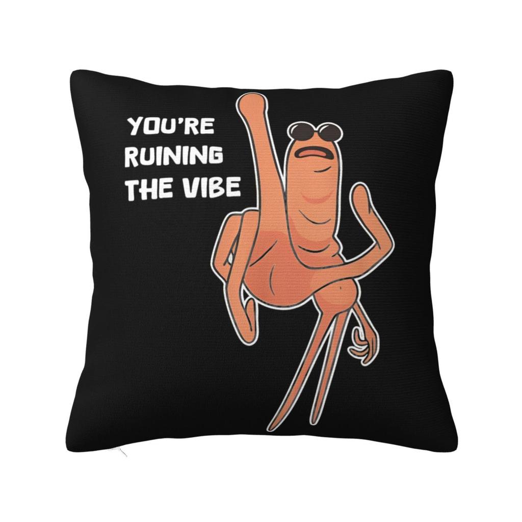 Im Sensitive Pillowcase Polyester Cushion Cover Decor Marcus The Worm Meme Pillow Case Cover Living Room Zipper cm