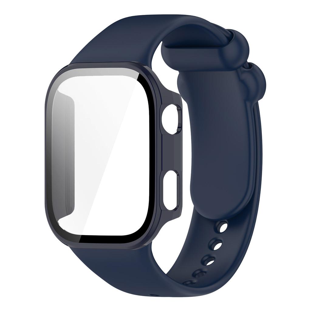 Silicone Strap with PC Case Cover for Redmi Watch 6 Band Sports Comfortable Replacement Bracelet for Xiaomi Redmi Watch6